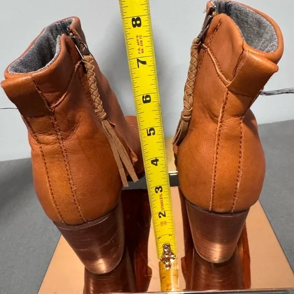 Toms Tan Leather Ankle Boots - Picture 3 of 9